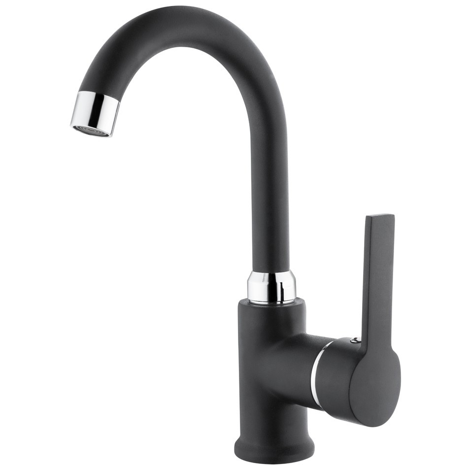 İTİMAT IDEA KISA KUĞU MİKS LAVABO BATARYASI (BLACK)(10pcs)